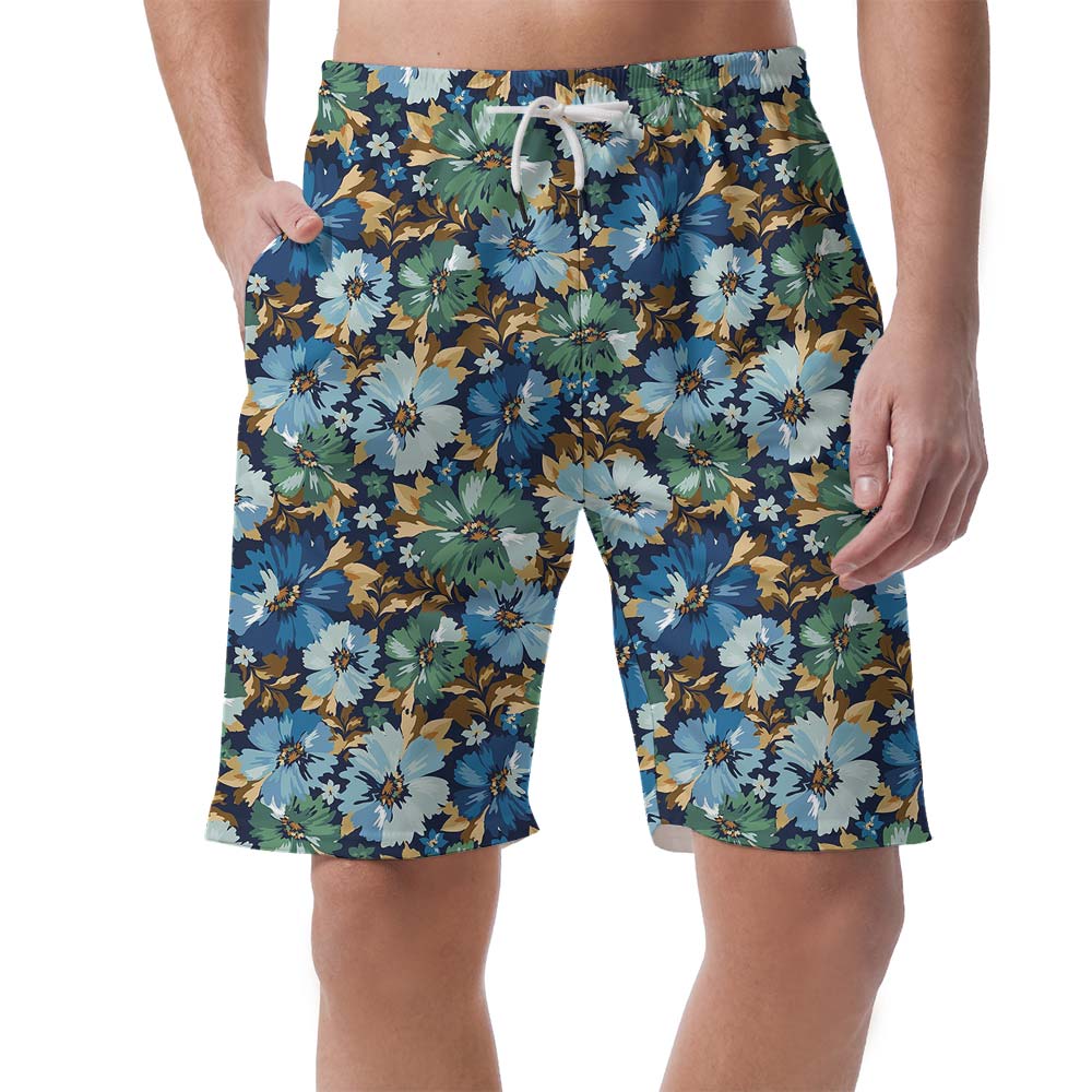 Hawaiian Shorts Men Tropical Colorful Flower - variant image 1