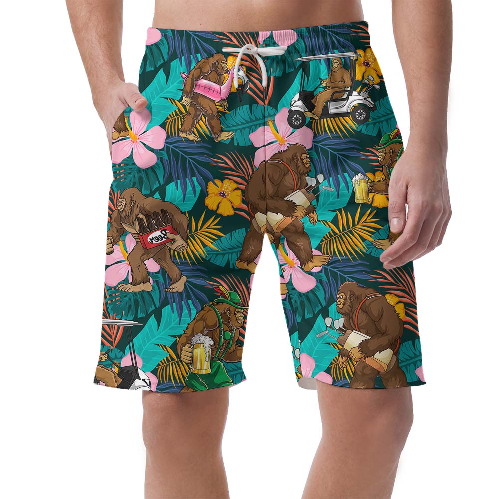 Hawaiian Chimpanzee Summer Forest Activities Shorts Men - variant image 1