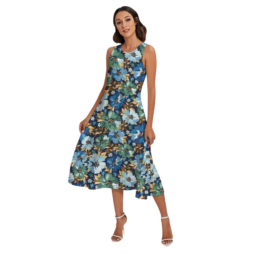 Colorful Flower Pattern Family Matching Summer Time