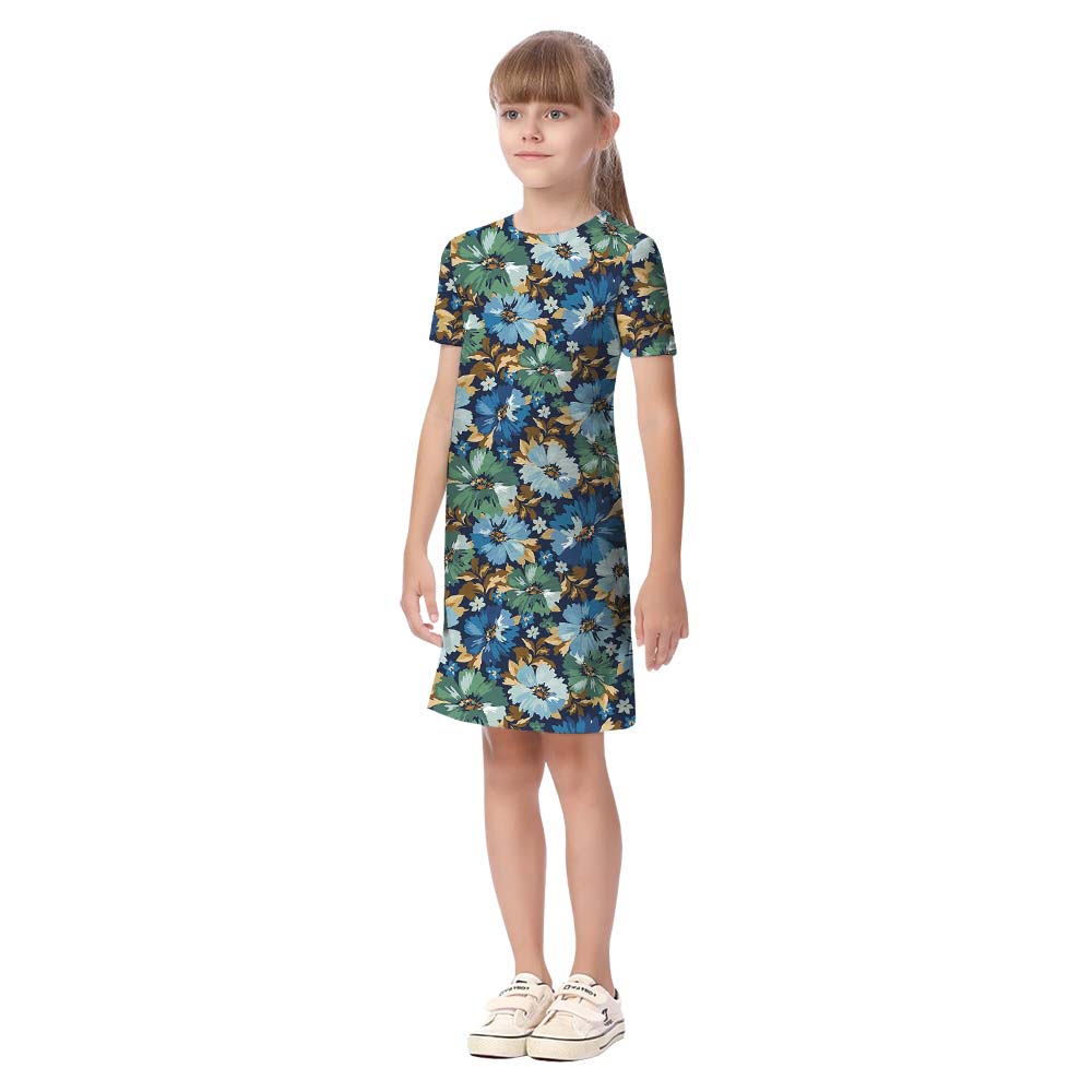 Colorful Flower Pattern Family Matching Summer Time