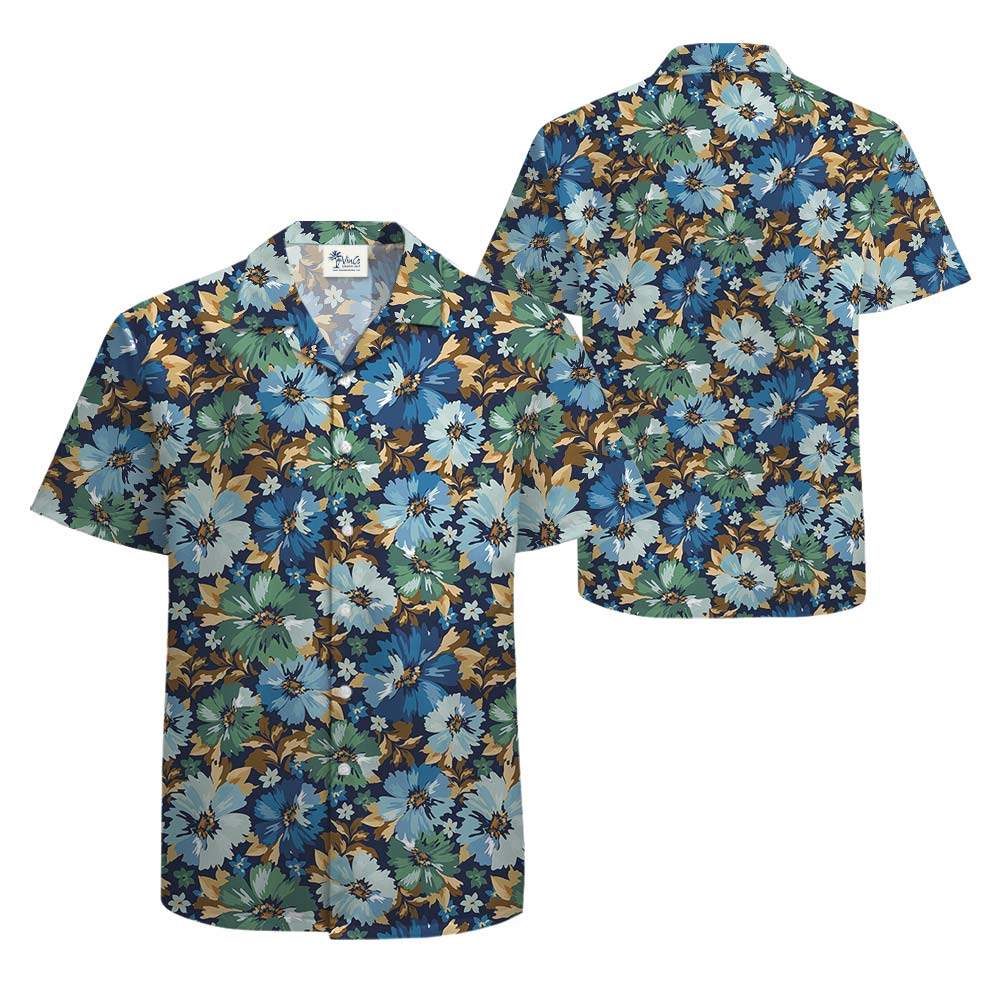 Hawaiian Summer Vacation Flower Shirt Men