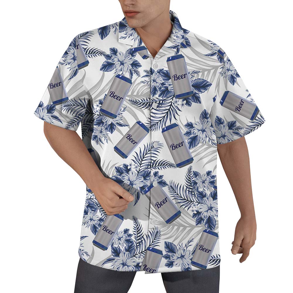 Hawaiian Beer Can Tropical Shirt Men - variant image 1