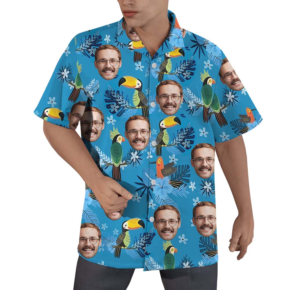 Tropical Toucan Custom Hawaiian Shirt With Multiple Faces - variant image 1