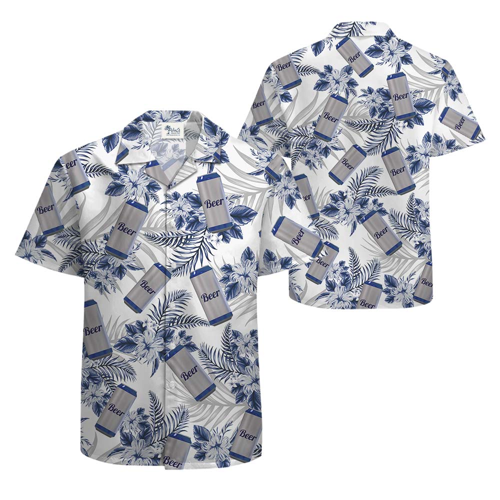 Hawaiian Beer Can Tropical Shirt Men