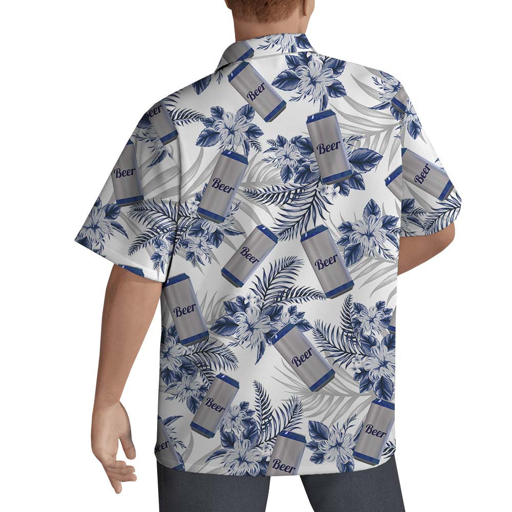 Hawaiian Beer Can Tropical Shirt Men