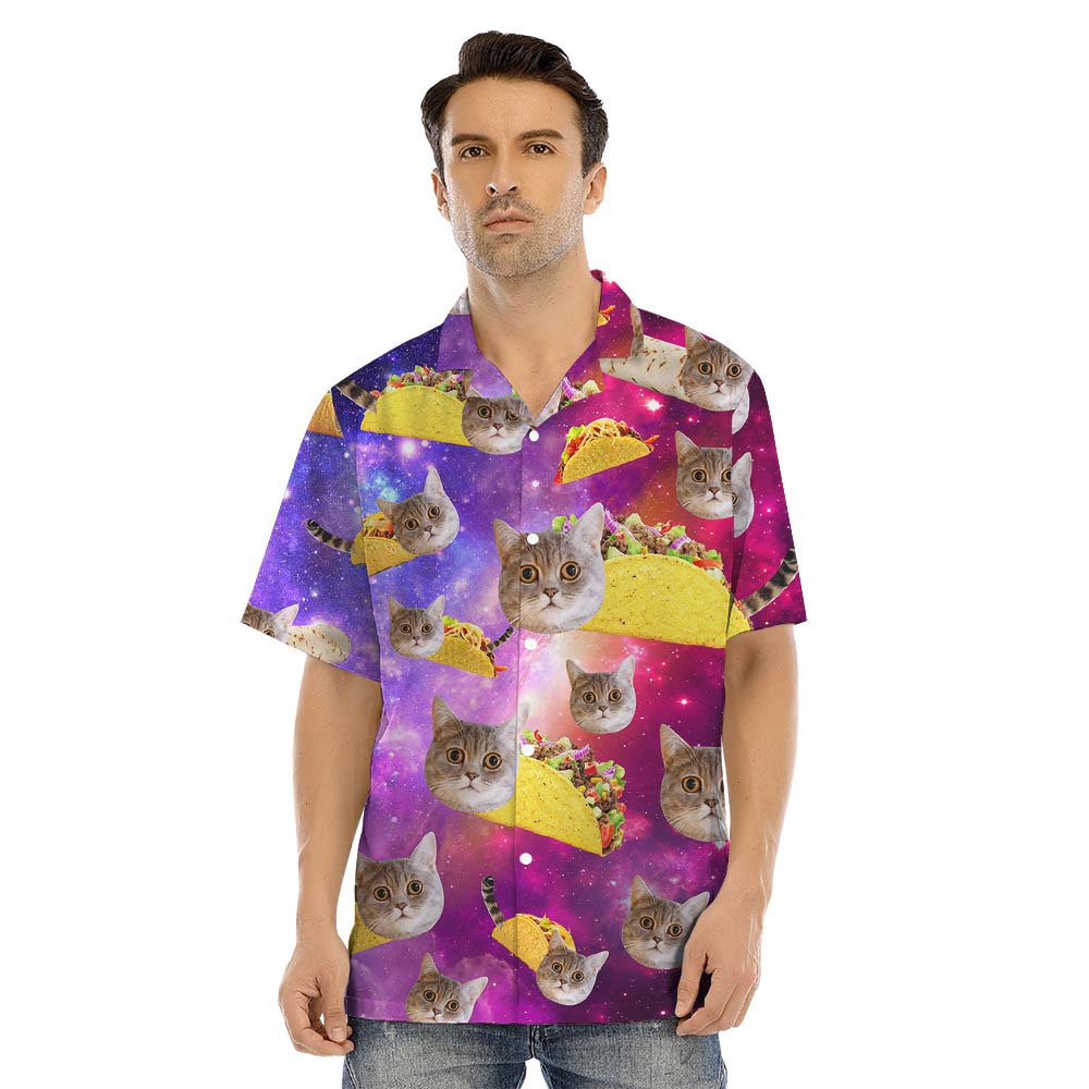 Custom Pet Face Taco Matching Hawaiian Shirts With Pets