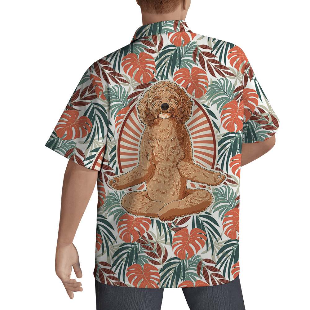 Zen FurFriend Hawaiian Men Shirt for Dog Lovers - variant image 1