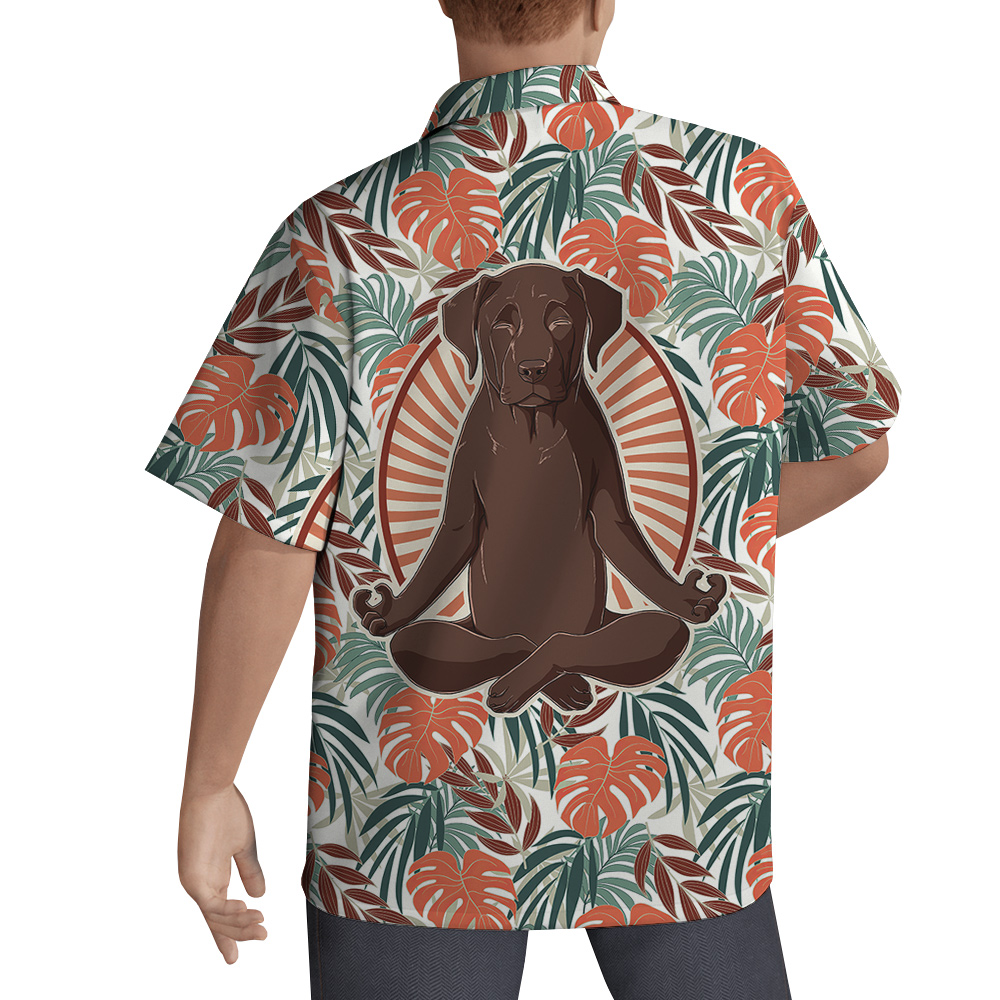 Namaste Pup Hawaiian Men Shirt for Dog Lovers - variant image 1