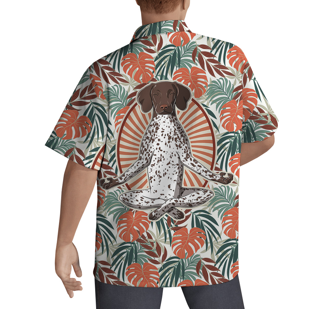 Paws and Reflect Hawaiian Men Shirt for Dog Lovers - variant image 1