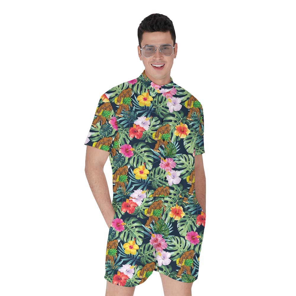 Loving Summer Tropical Hawaiian Romper Men - variant image 1