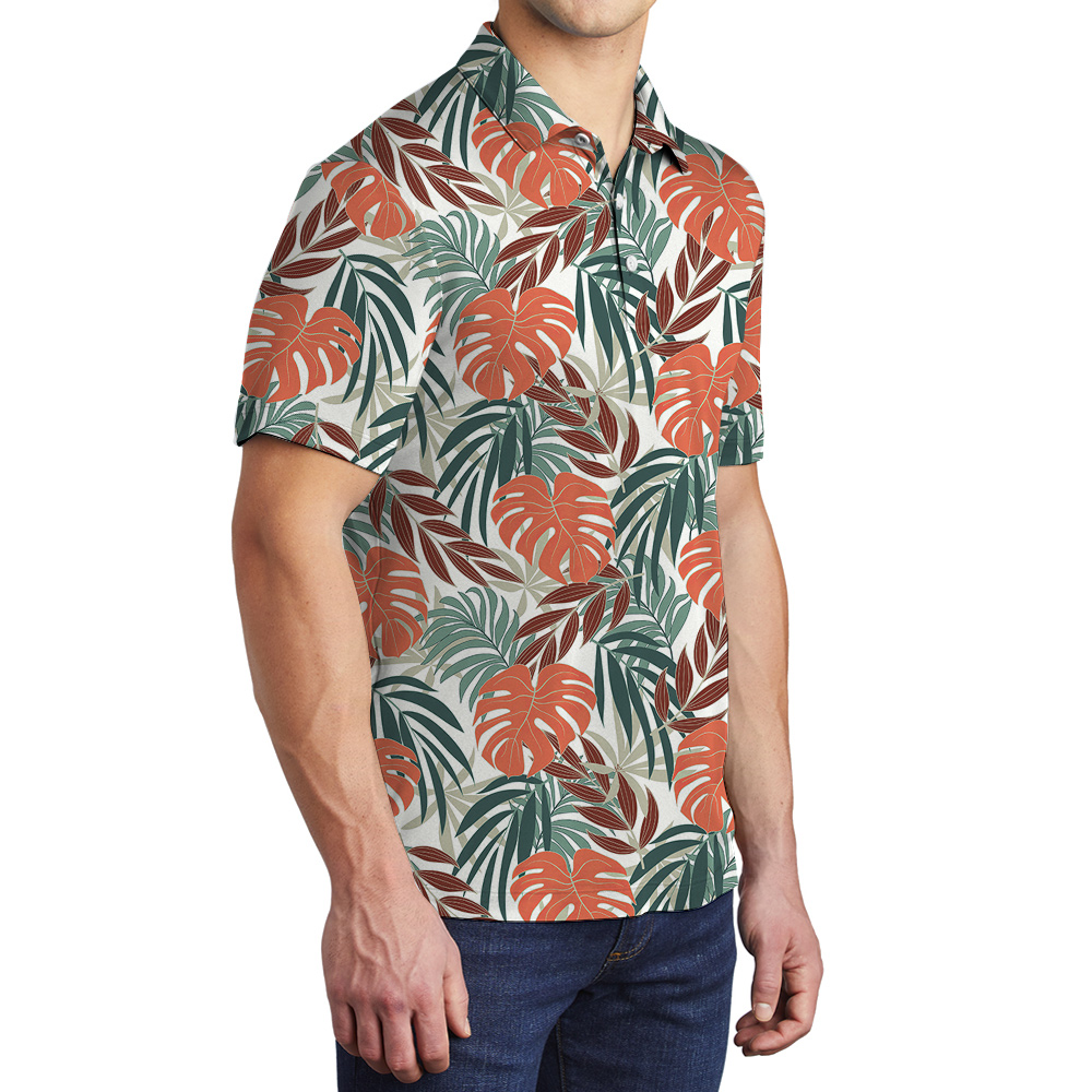 Mediating Corgi Hawaiian Men Polo Shirt for Dog Lovers