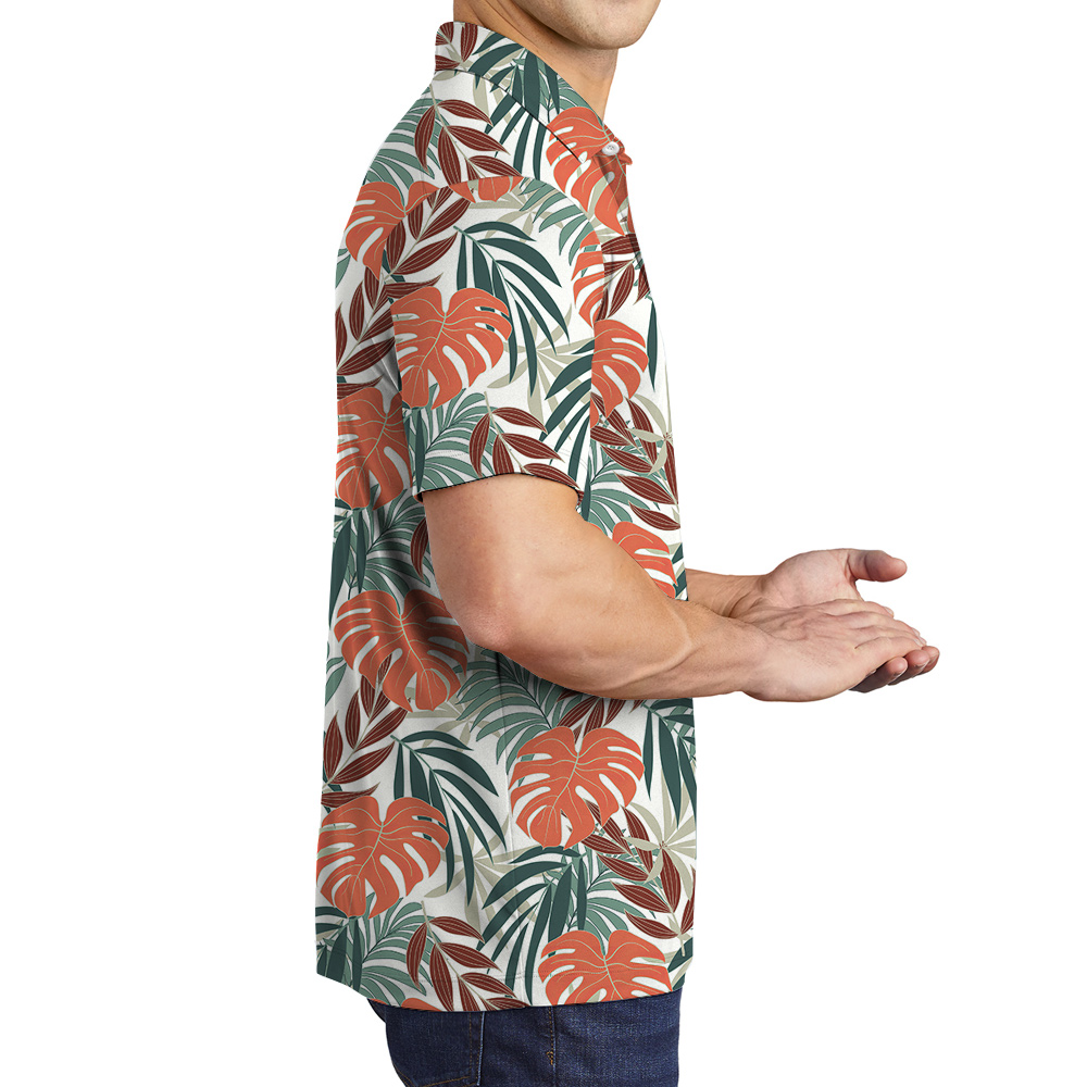 Mediating Corgi Hawaiian Men Polo Shirt for Dog Lovers
