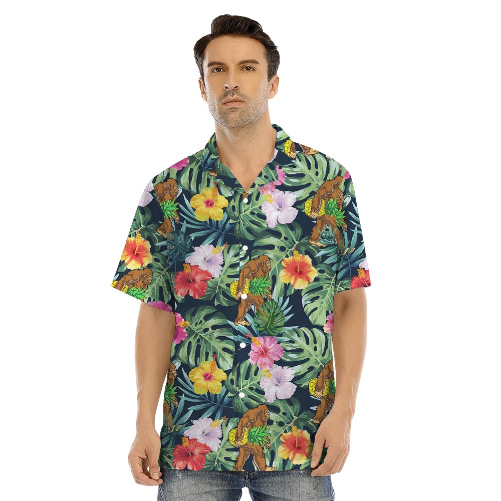 Tropical Bigfoot Flower Family Matching Hawaiian Outfits