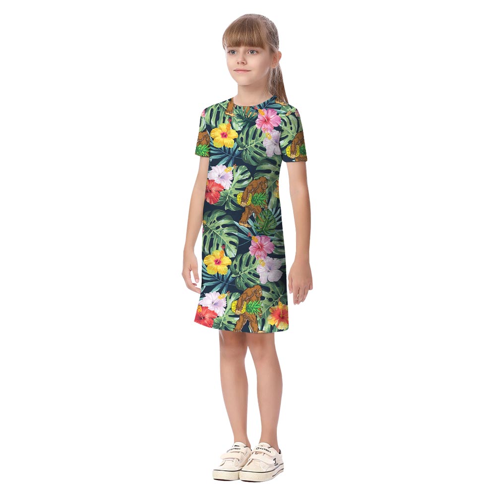 Tropical Bigfoot Flower Family Matching Hawaiian Outfits