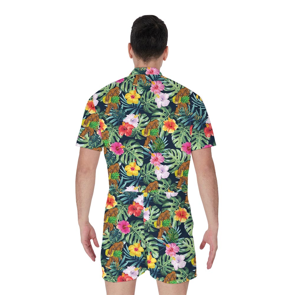 Loving Summer Tropical Hawaiian Romper Men