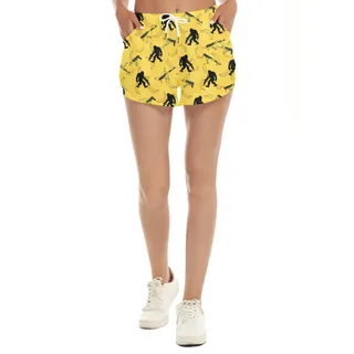 Matching Bigfoot Hawaiian Shorts Women