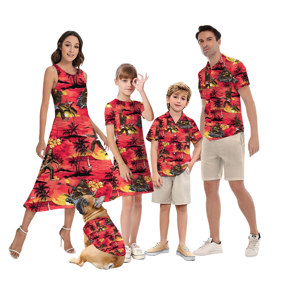 Bigfoot Family Matching Hawaiian Summer - variant image 1