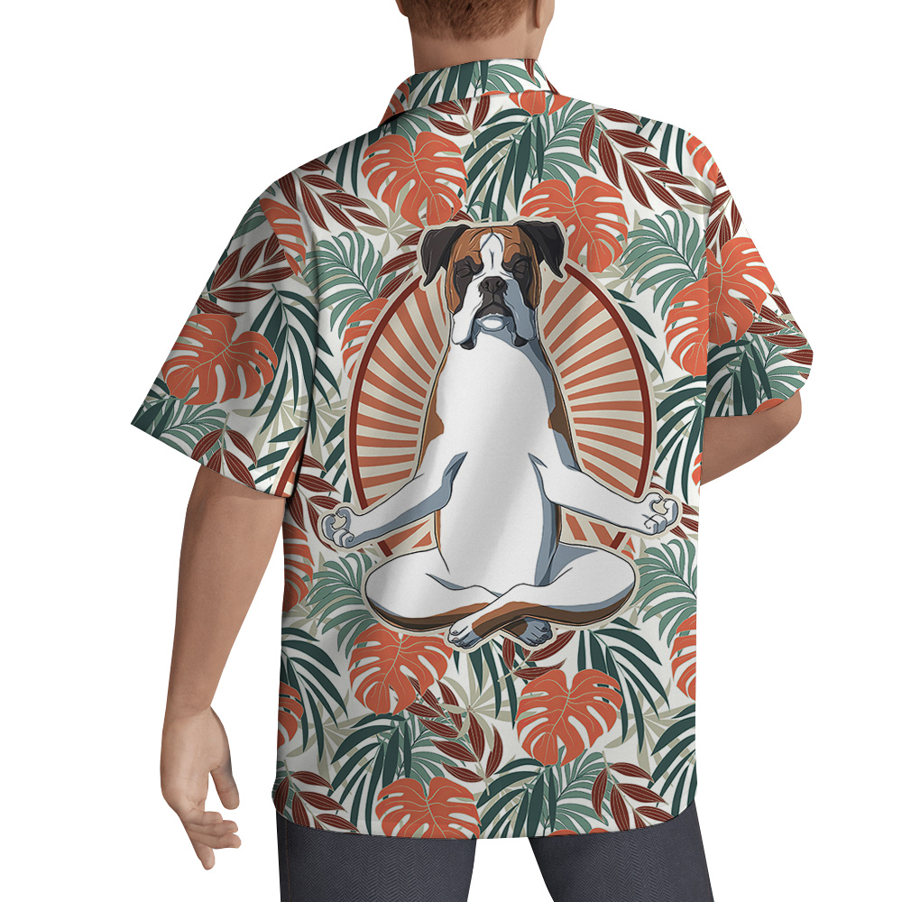 Beagle Finding Zen Hawaiian Men Shirt for Dog Lovers - variant image 1