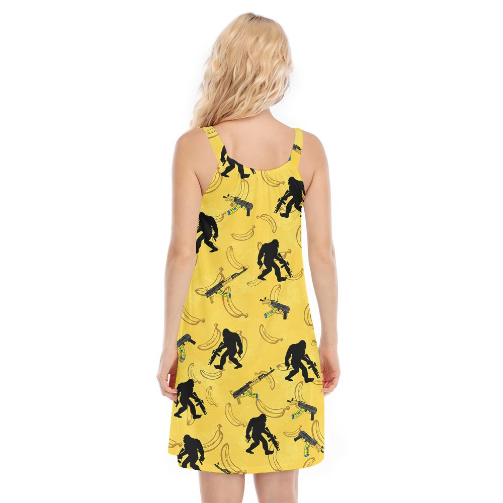 Summer Loving Bigfoot Hawaiian Cami Dress