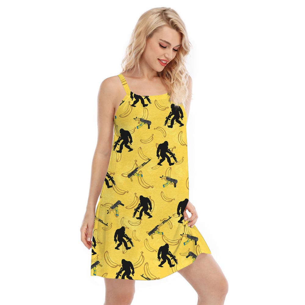 Summer Loving Bigfoot Hawaiian Cami Dress