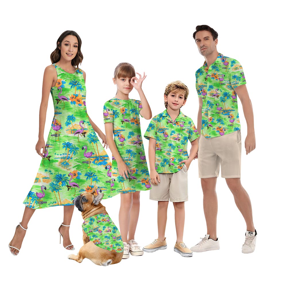 Flamingo Family Matching Summer Outfits - variant image 1