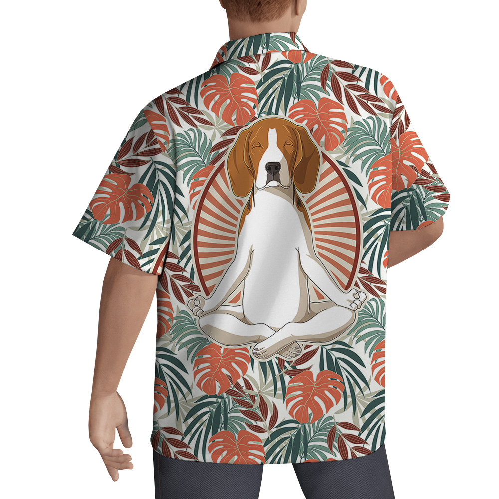 Beagle Mind In Paradise Hawaiian Shirt for Men for Dog Lovers - variant image 1