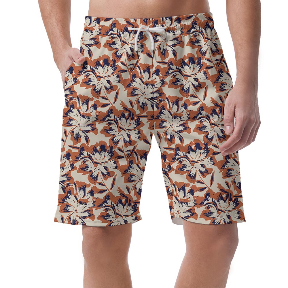 Tropical Flower Hawaiian Shorts Men - variant image 1