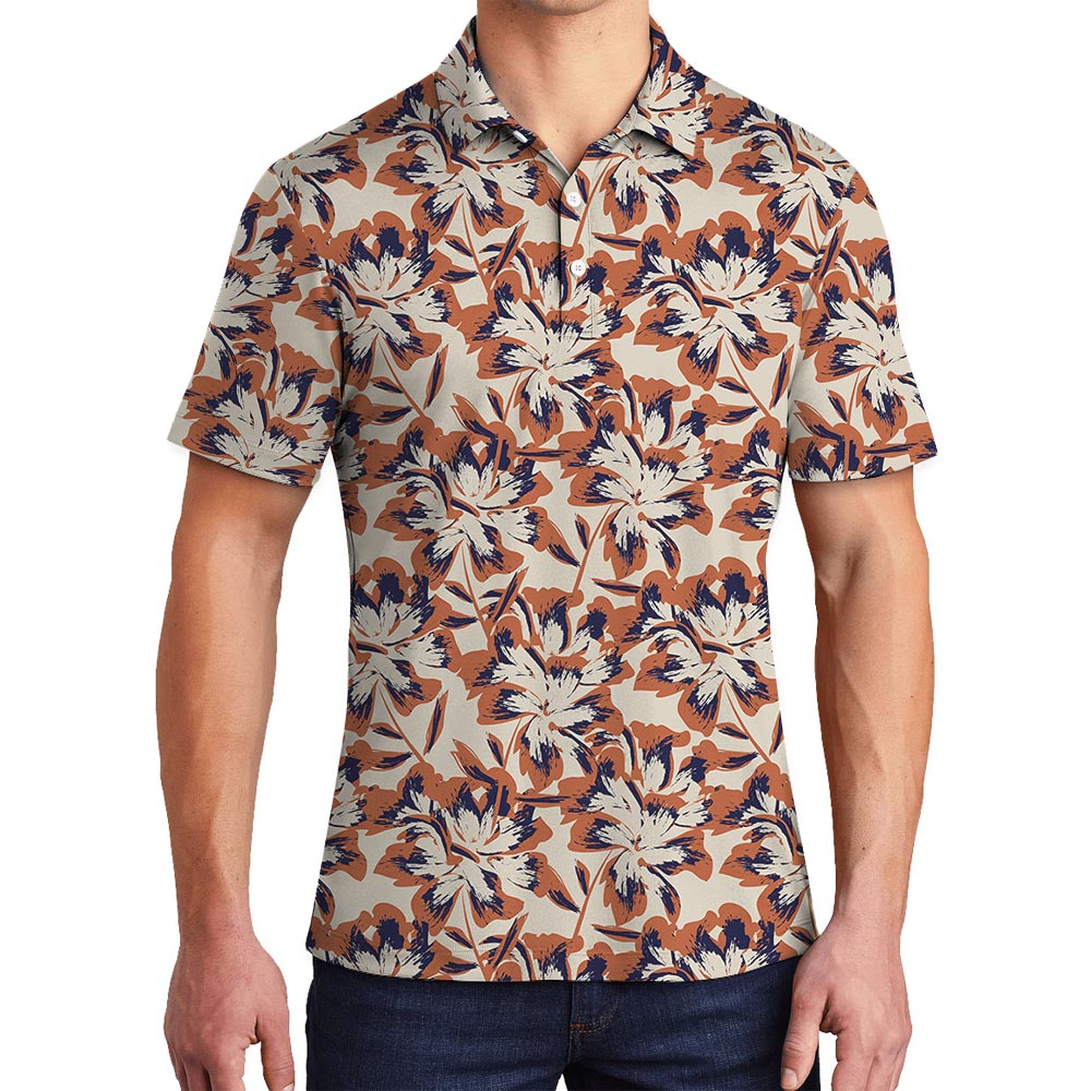 Summer Tropical Hawaiian Polo Men - variant image 1
