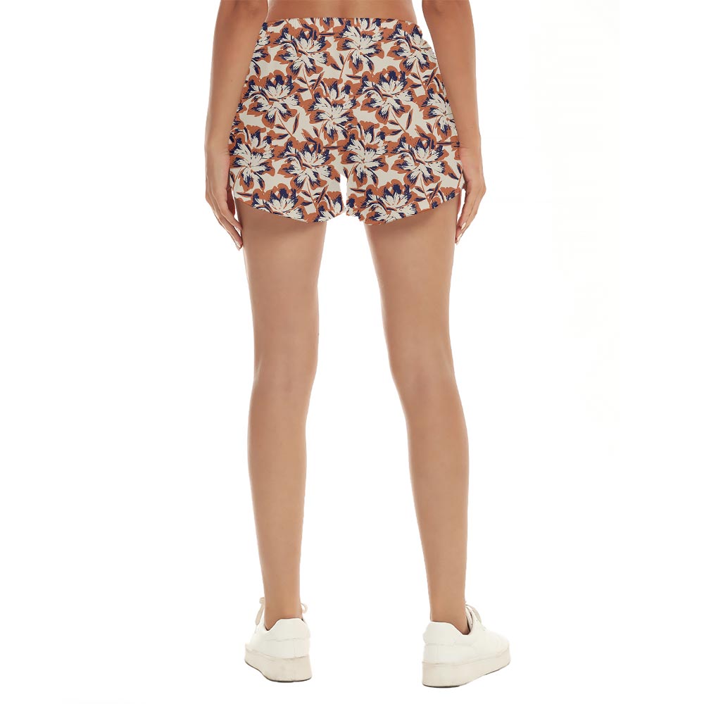 Matching Summer Tropical Hawaiian Shorts Women