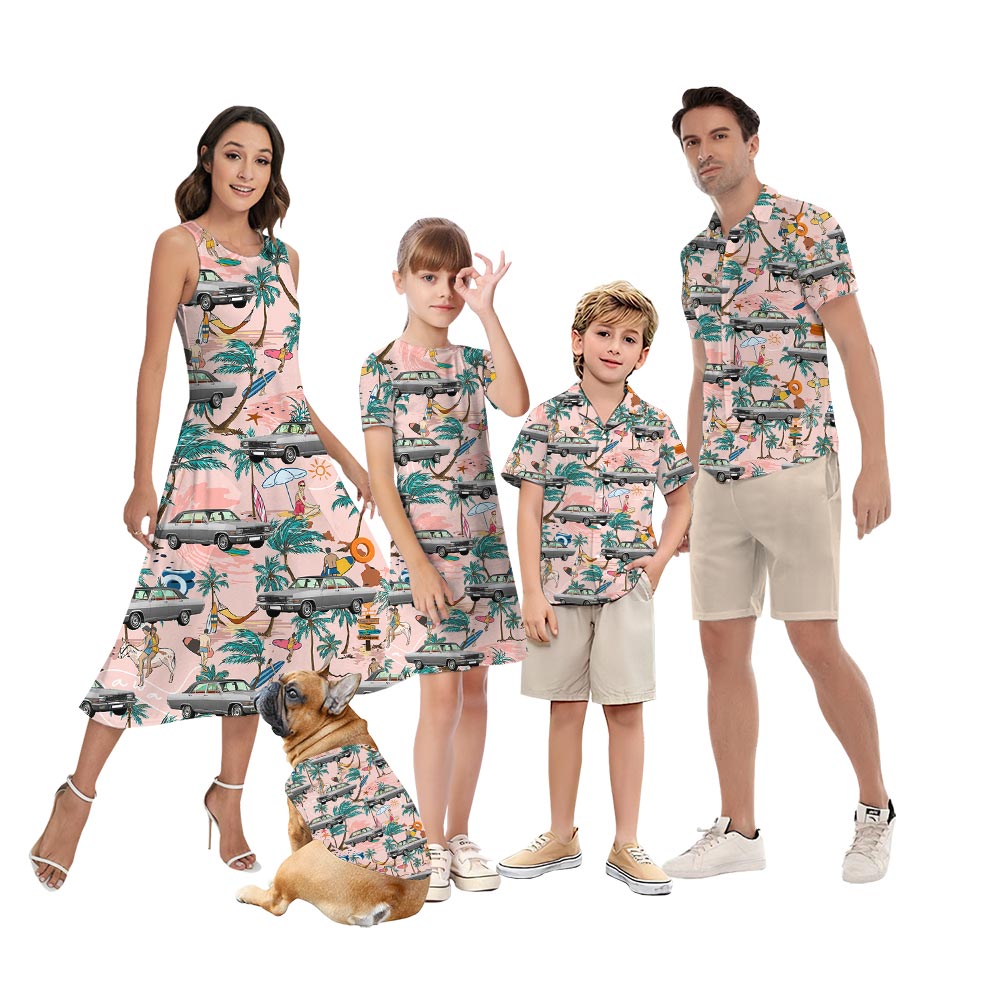 Summer Hawaiian Car Family Matching - variant image 1