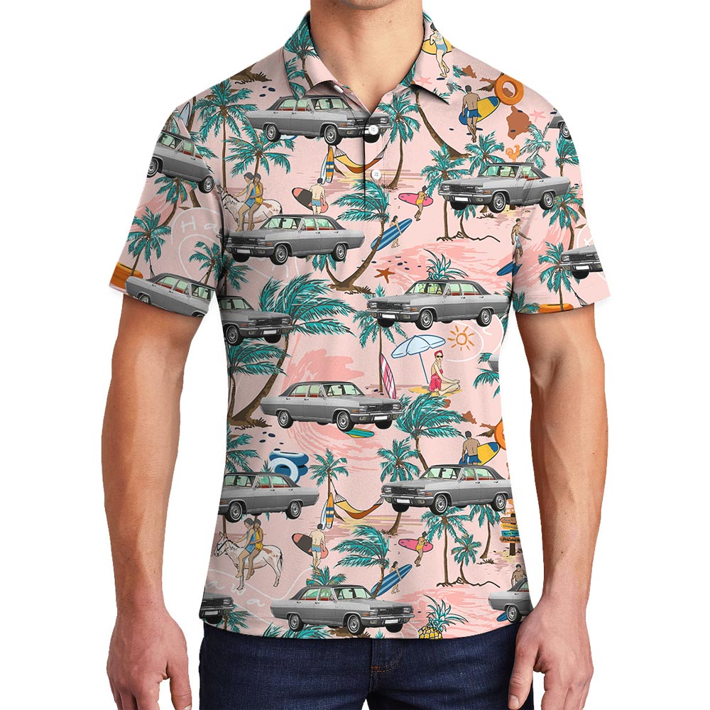 Summer Hawaiian Polo Men For Car Lovers - variant image 1