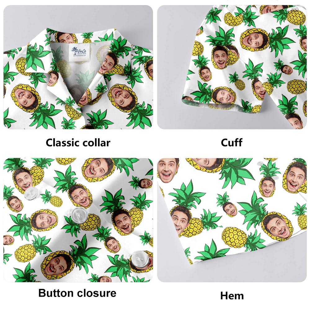 Custom Your Own Face Hawaiian Shirts Men