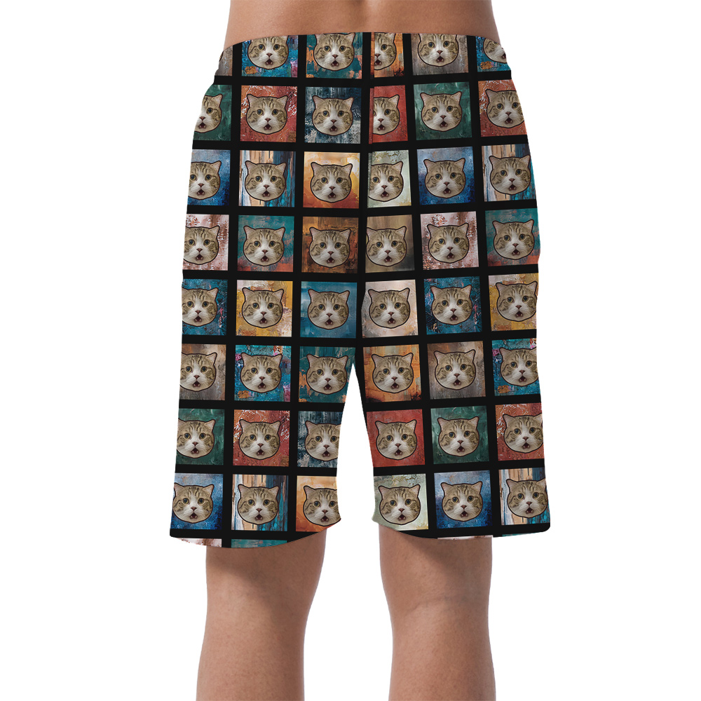 Purrfection Custom Pet Hawaiian Short for Men