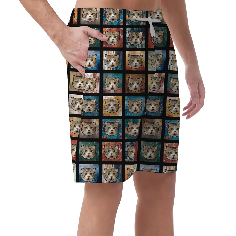 Purrfection Custom Pet Hawaiian Short for Men