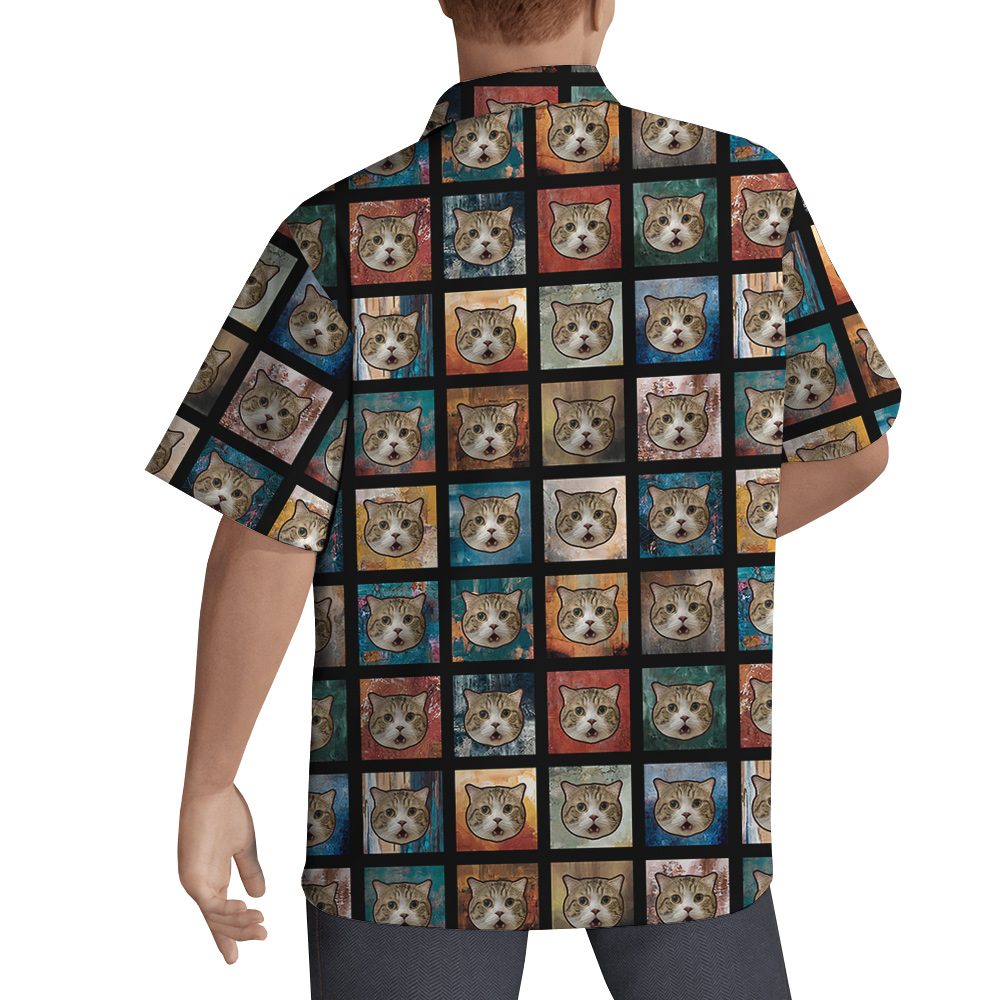 Meowaiian Custom Pet Hawaiian Shirt for Men