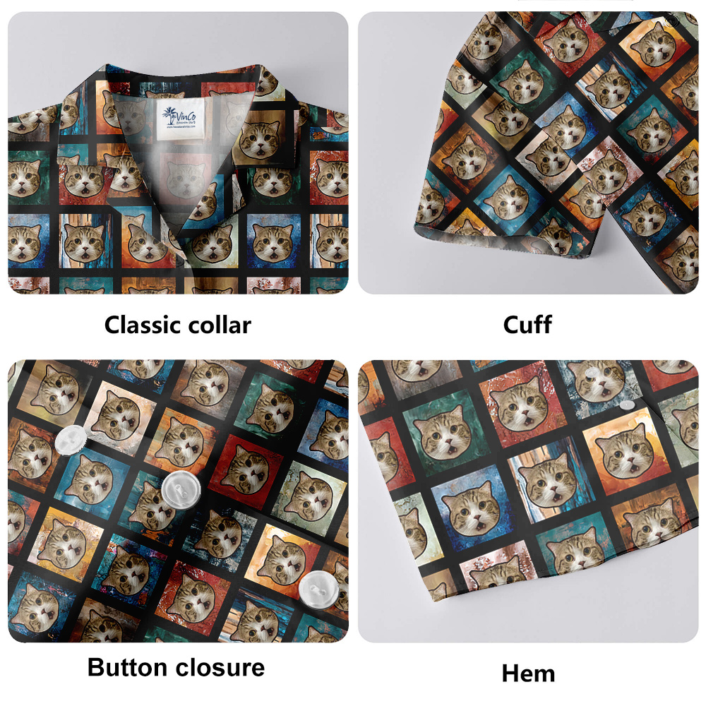 Meowaiian Custom Pet Hawaiian Shirt for Men