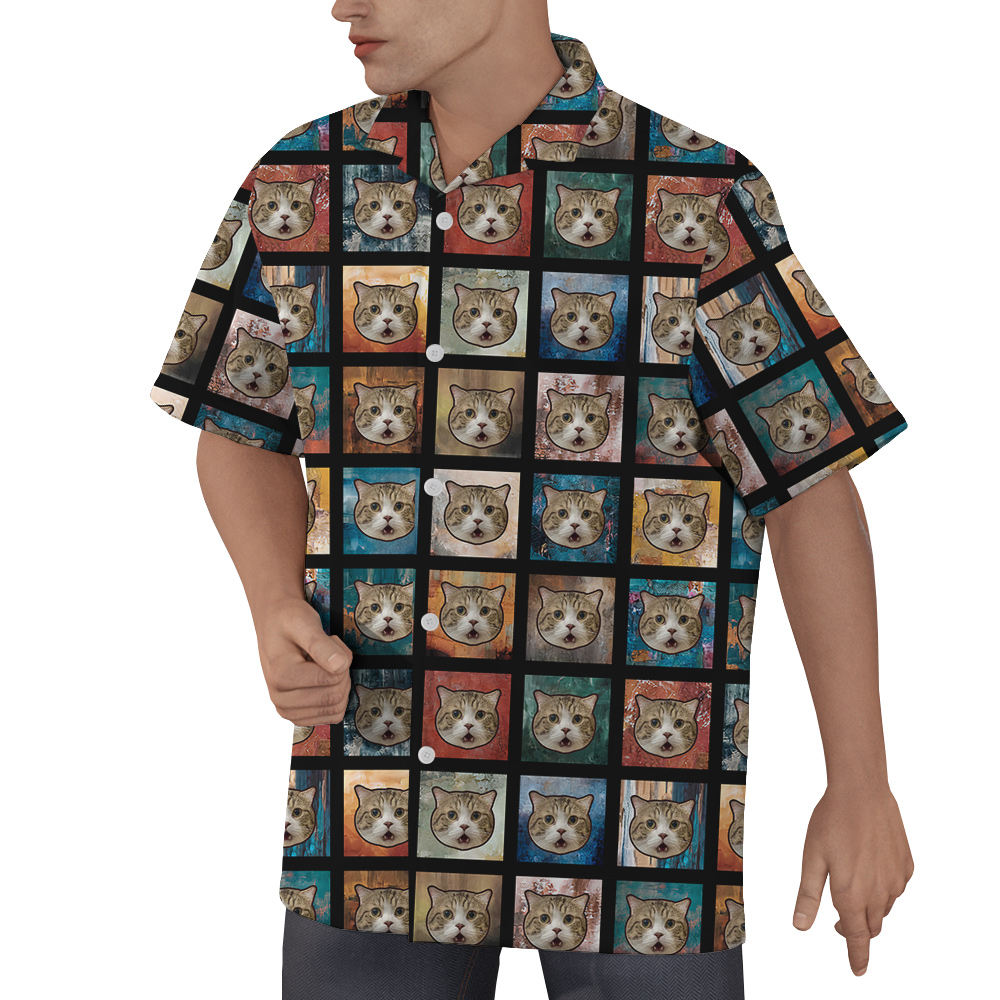 Meowaiian Custom Pet Hawaiian Shirt for Men