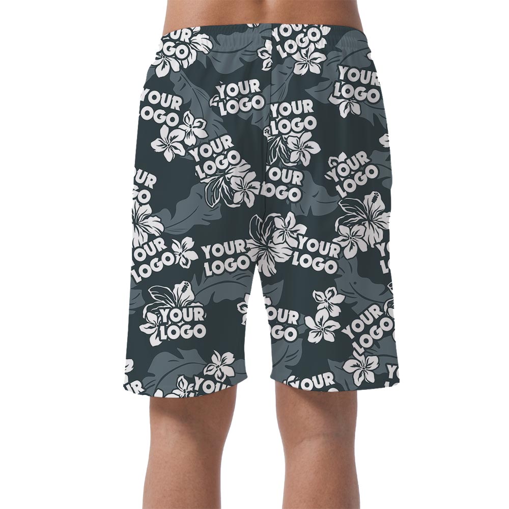Personalized Logo Summer Hawaiian Shorts Men