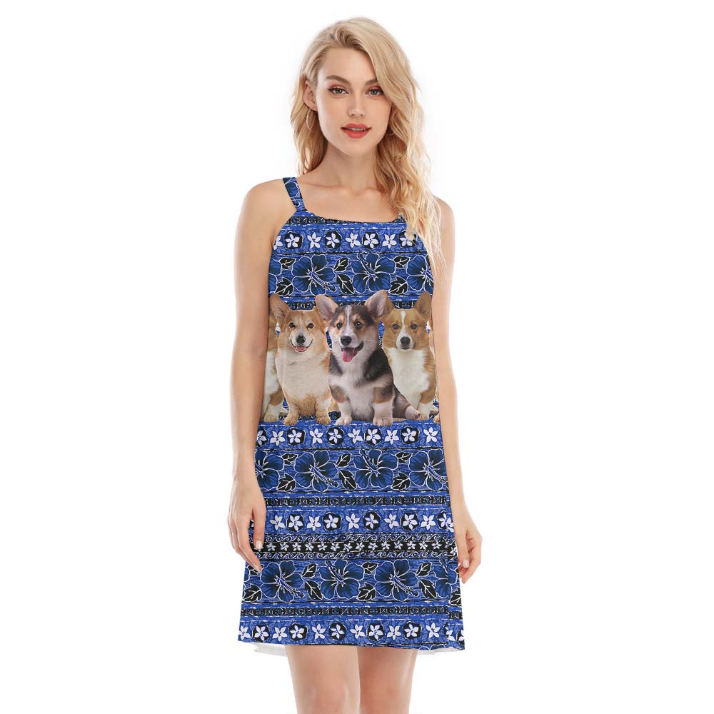 Matching Corgi Hawaiian Cami Dress - variant image 1