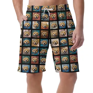 Aloha Pooch Custom Hawaiian Short with Dog Face