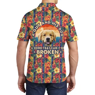 The Bond with Dog Custom Hawaiian Polo Shirt with Dog Face