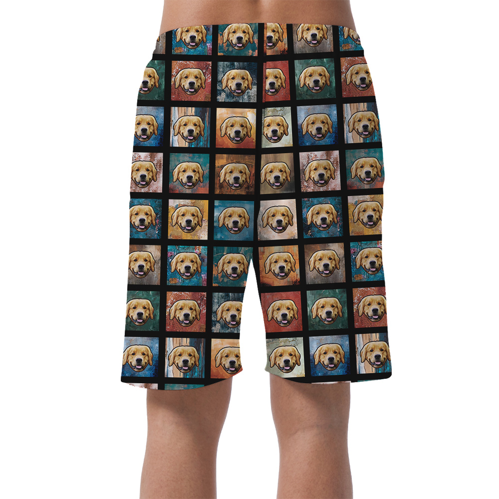 Aloha Pooch Custom Hawaiian Short with Dog Face