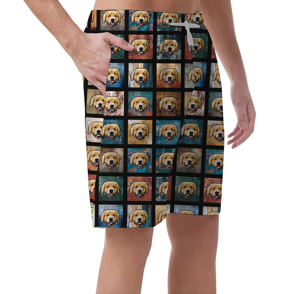 Aloha Pooch Custom Hawaiian Short with Dog Face
