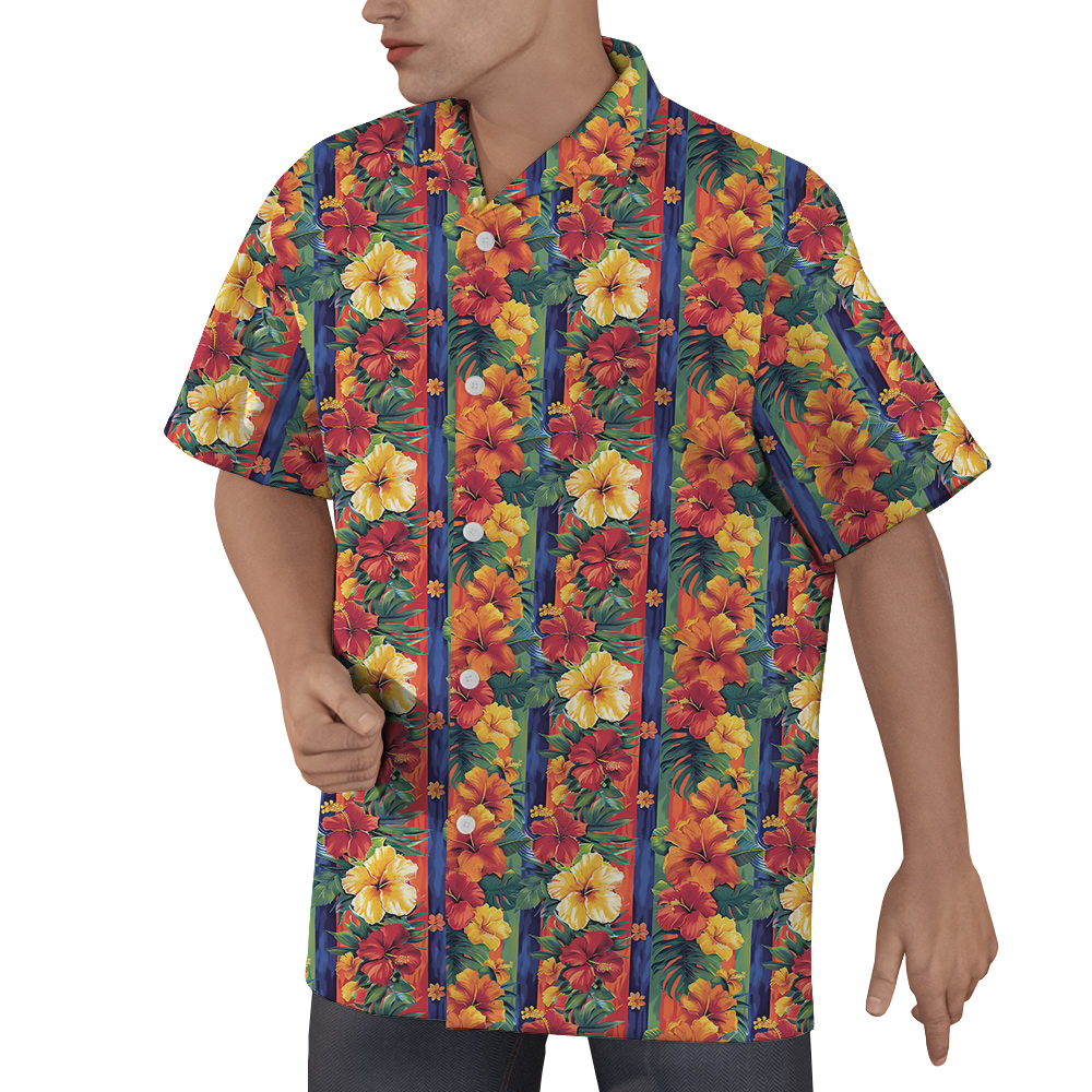 A Guy and His Dog Custom Hawaiian Shirt with Dog Face