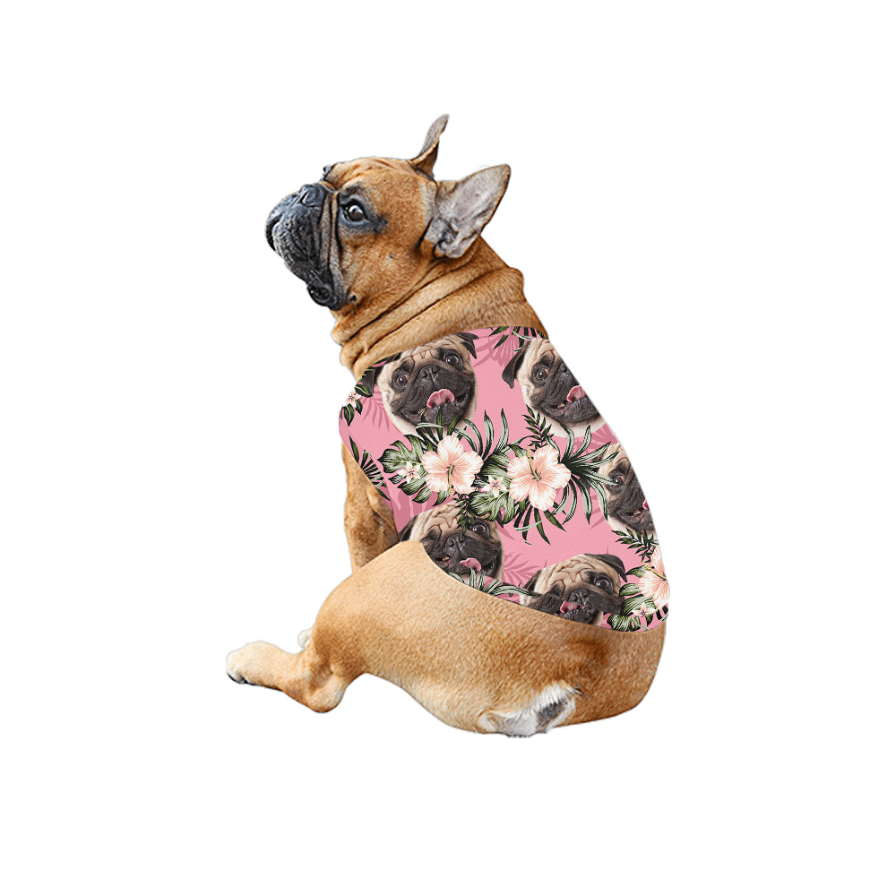 Custom Dog Face Matching Family Hawaiian Outfits
