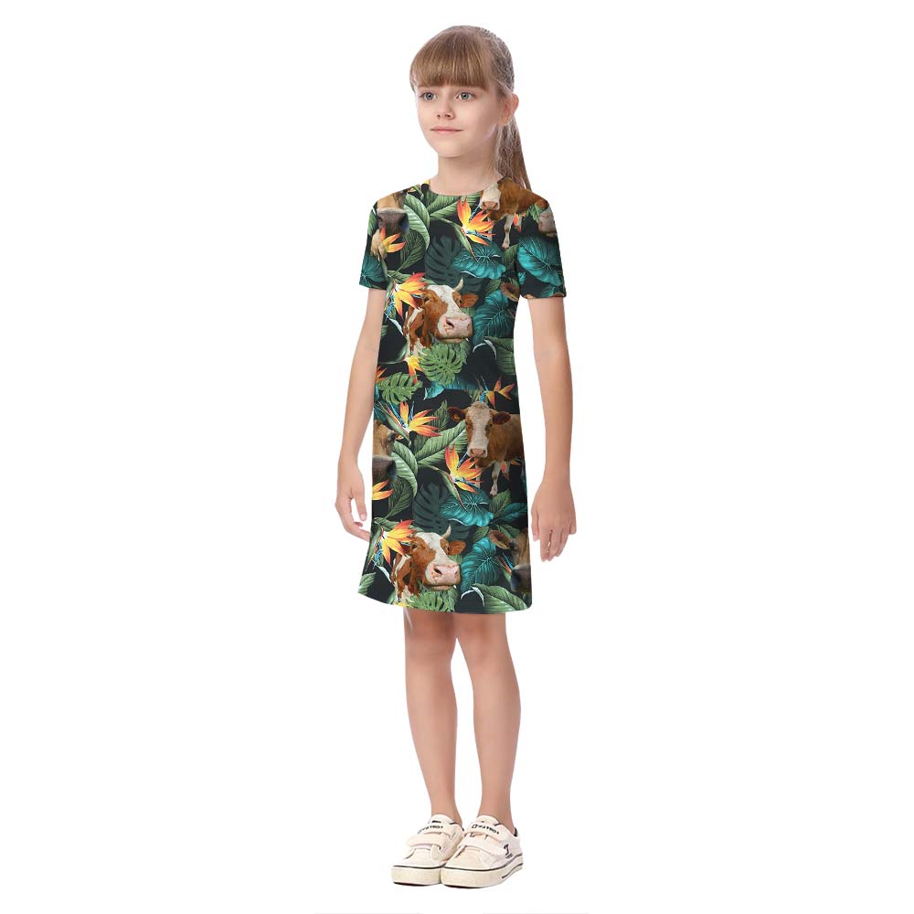 Family Matching Outfits With Cow Pattern