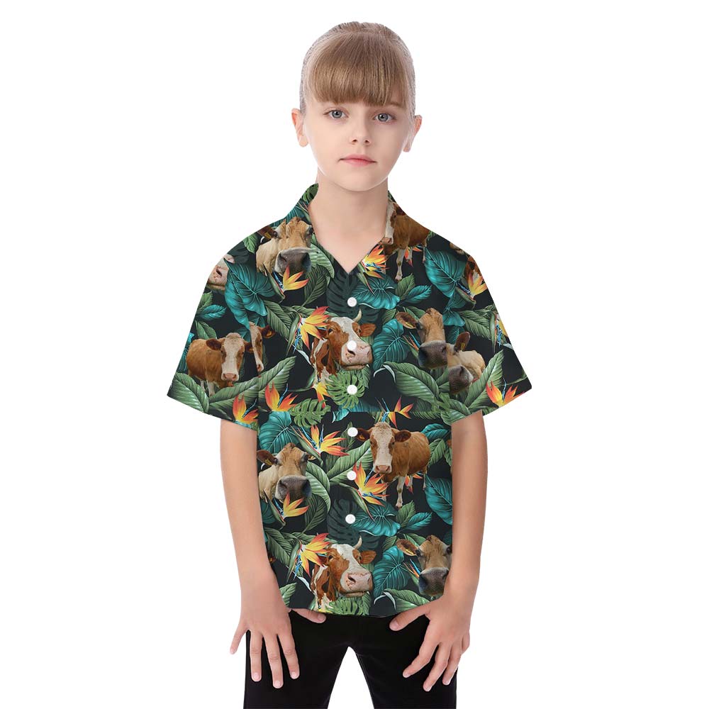 Family Matching Outfits With Cow Pattern