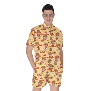 Western Cowboy Personalized Hawaiian Romper Men