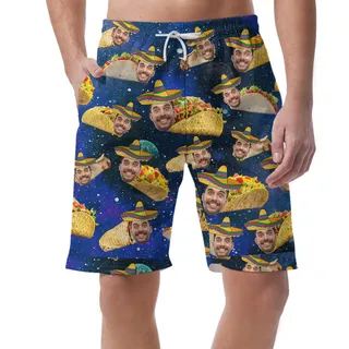 Taco Personalized Hawaiian Shorts Men