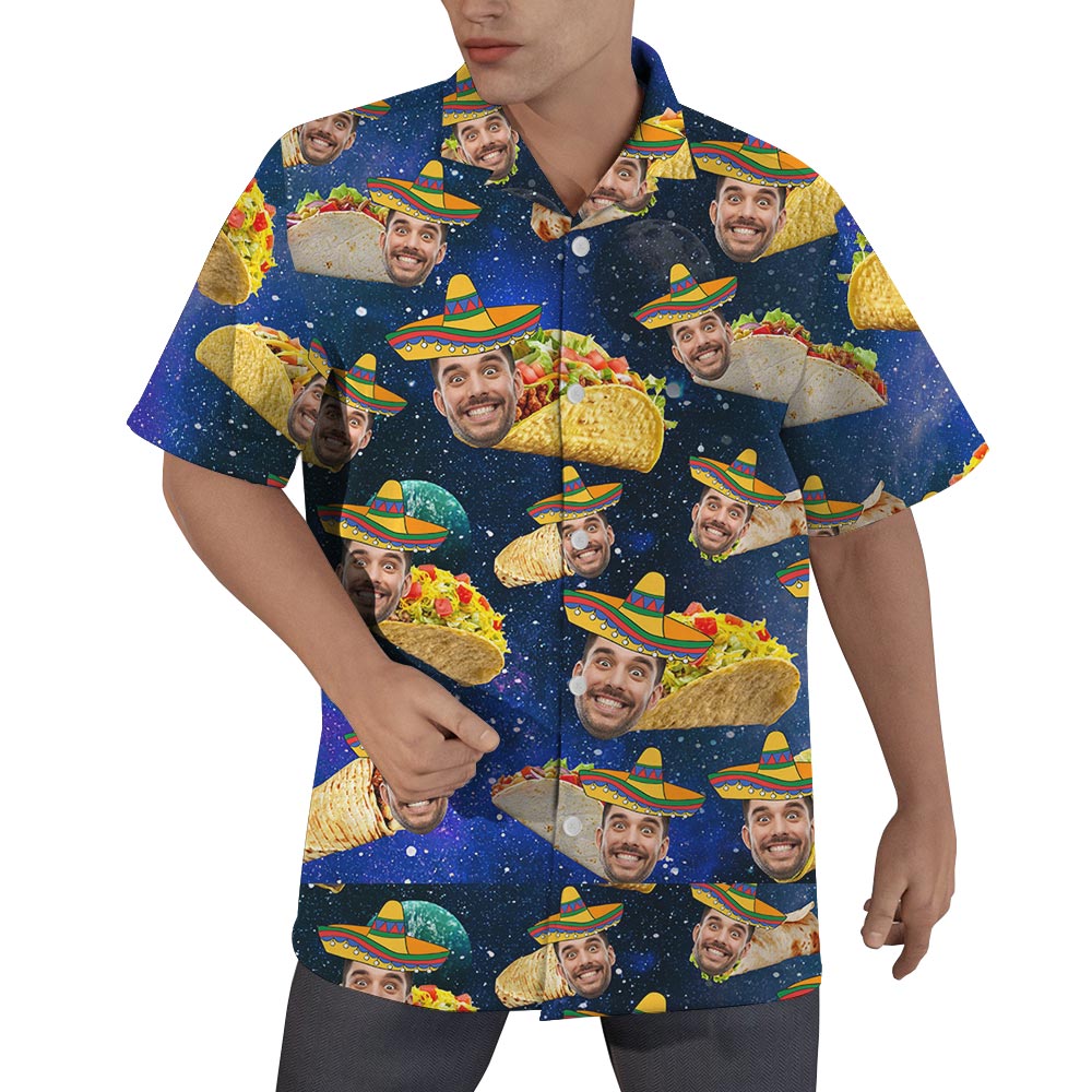 Taco Custom Face Hawaiian Shirts Men - variant image 1